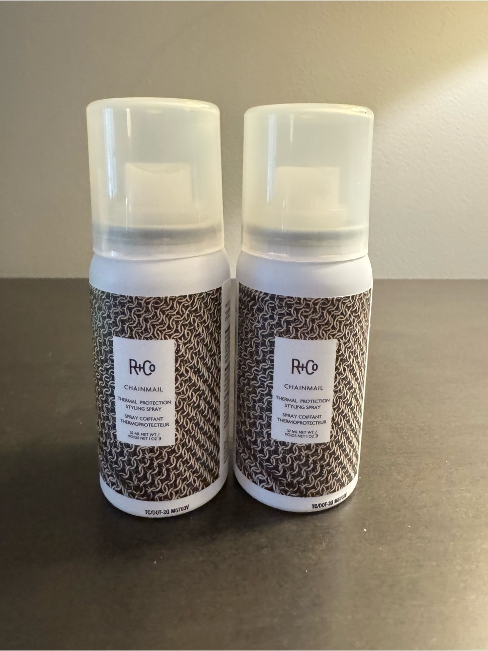 R+Co Chainmail Thermal Protection Spray 1 oz 30 ml Travel Size NEW X2